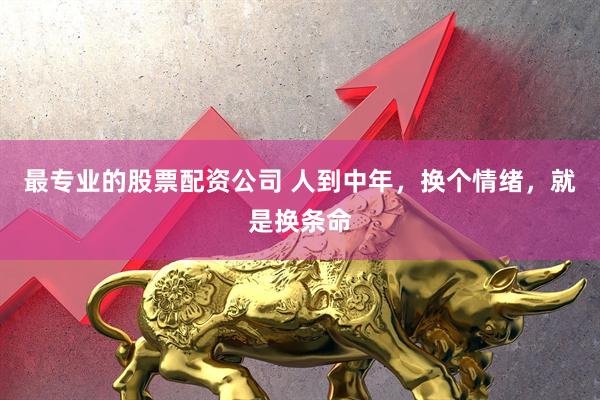 最专业的股票配资公司 人到中年，换个情绪，就是换条命