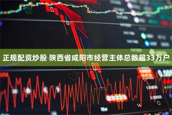 正规配资炒股 陕西省咸阳市经营主体总数超33万户
