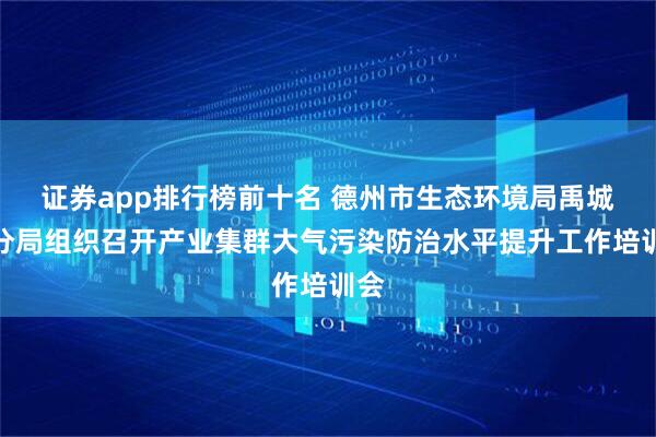 证券app排行榜前十名 德州市生态环境局禹城市分局组织召开产业集群大气污染防治水平提升工作培训会